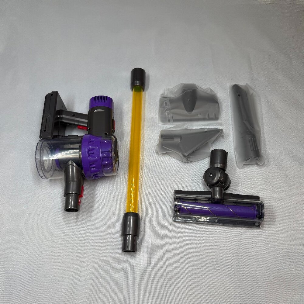 Kids Play WORKING Vacuum Cleaner 4-in-1 Pretend Toy w/ Attachments